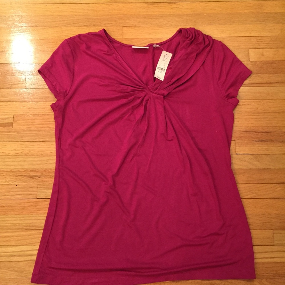 New York & Co top XL raspberry color NWT
